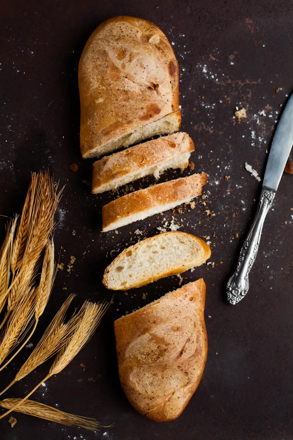 Sliced baguette
